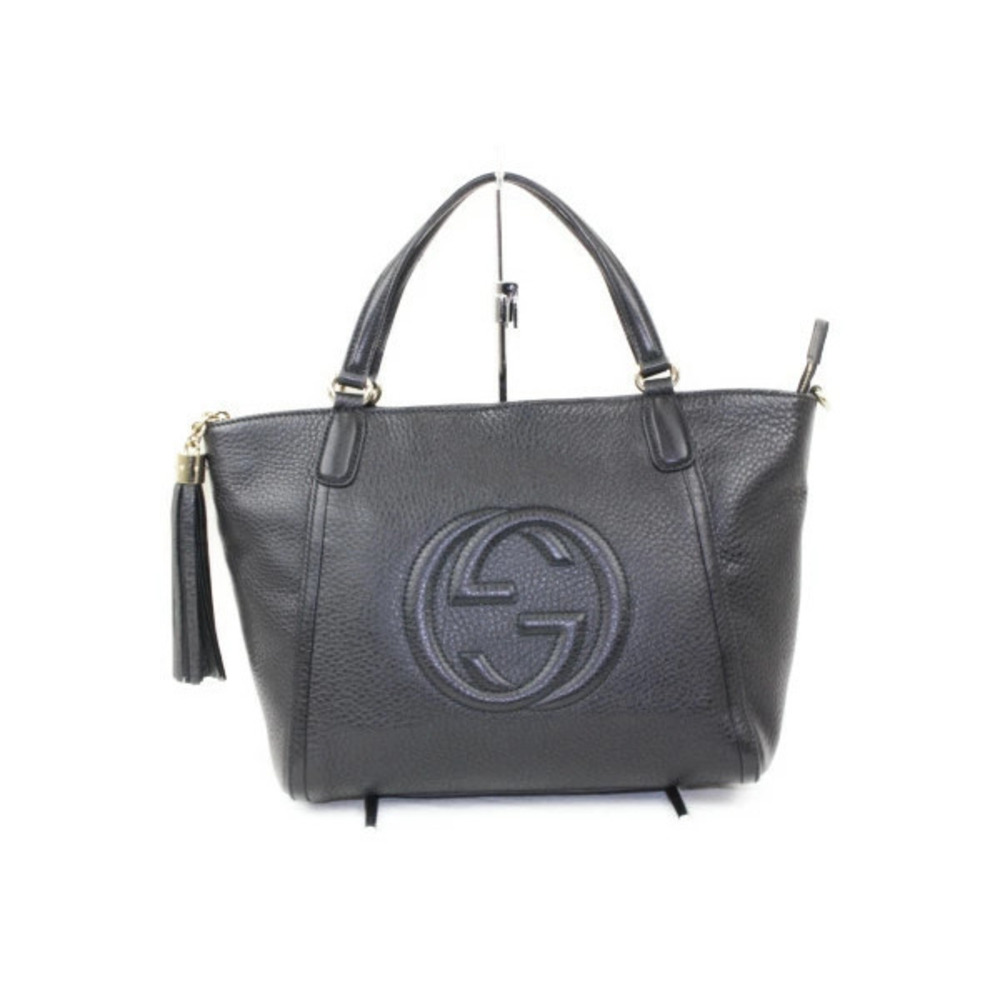 Gucci Soho bag black leather handbag shoulder